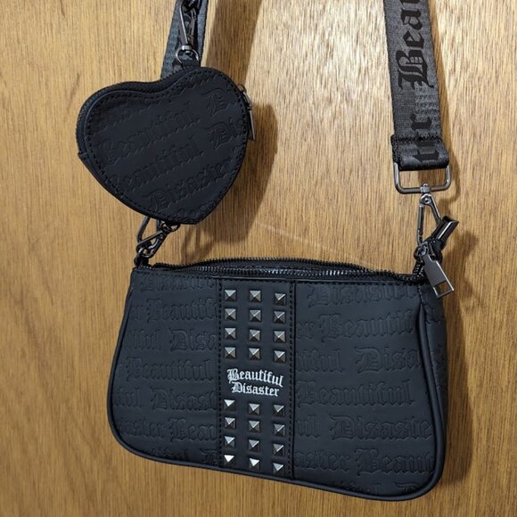 Beautiful Disaster Stealth Bag-ette purse black - Picture 3 of 7